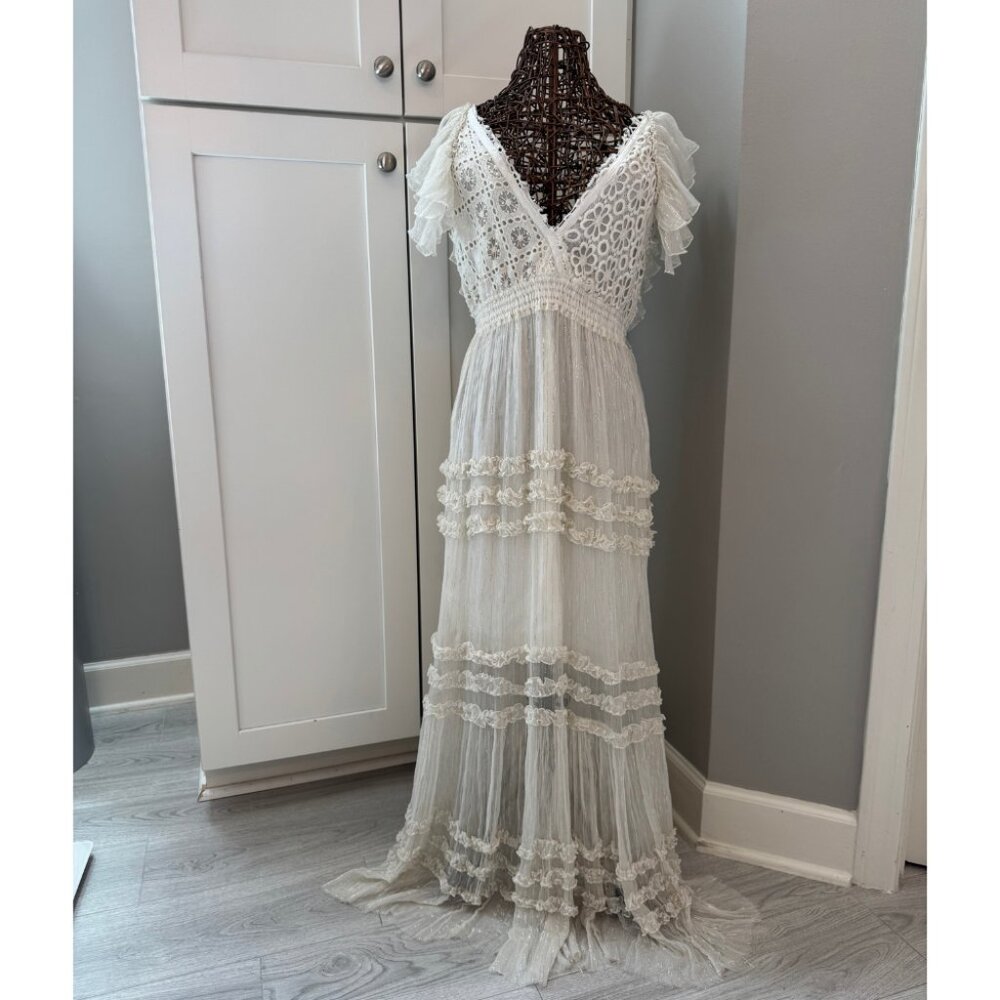Free People | Waterlily Maxi Dress | Alabaster | Size Large | NWOT